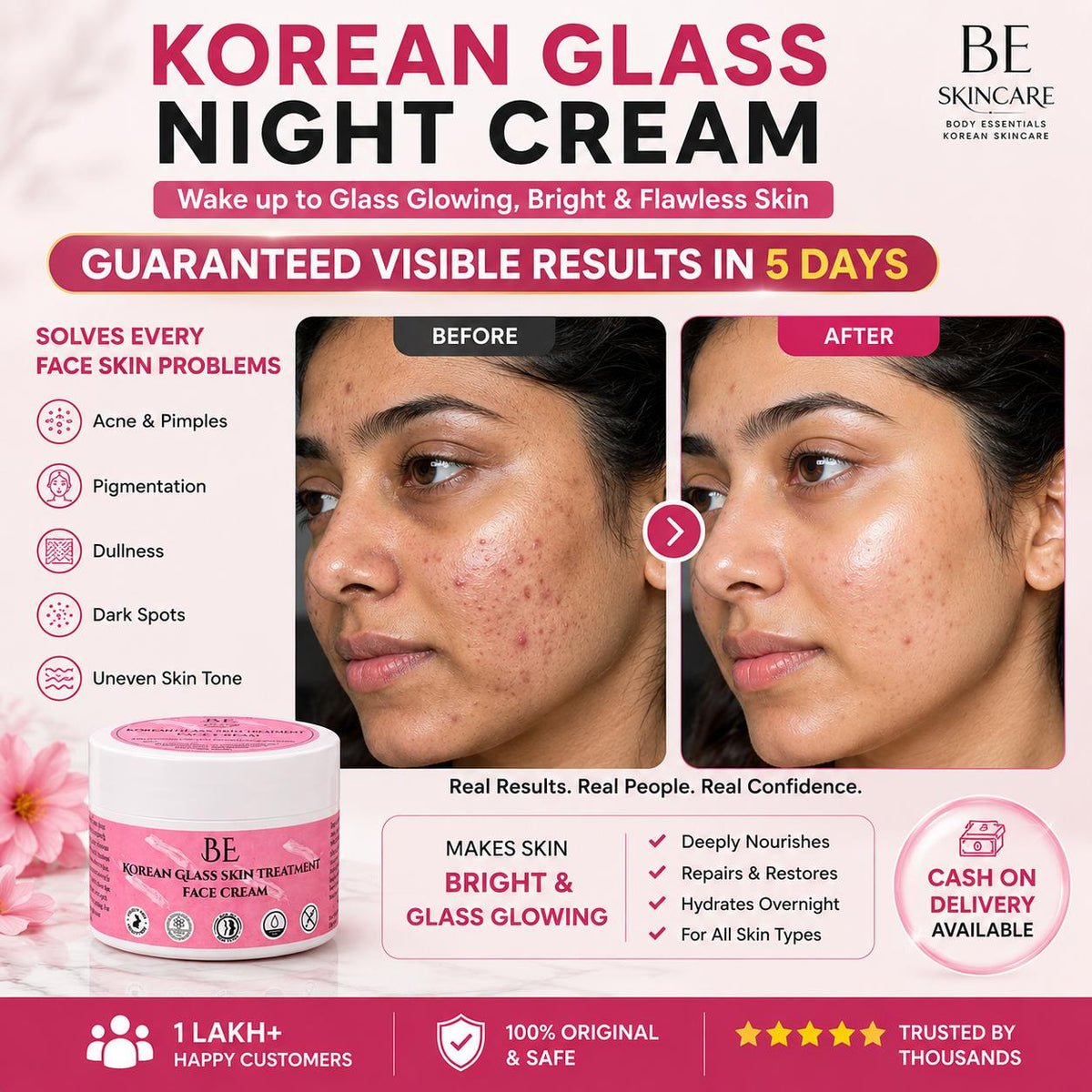 Korean Glass Night Cream BUY 2 Get 1 FREE (30 gm each)